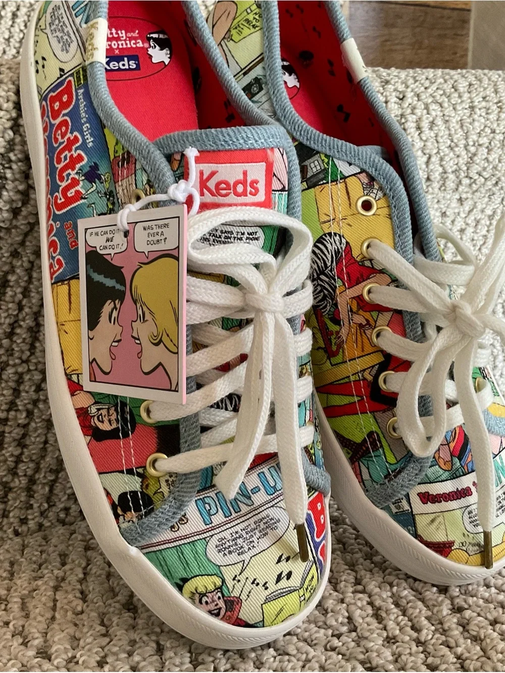 Keds Betty and Veronica Comic Print Limited Edition Keds Sneakers